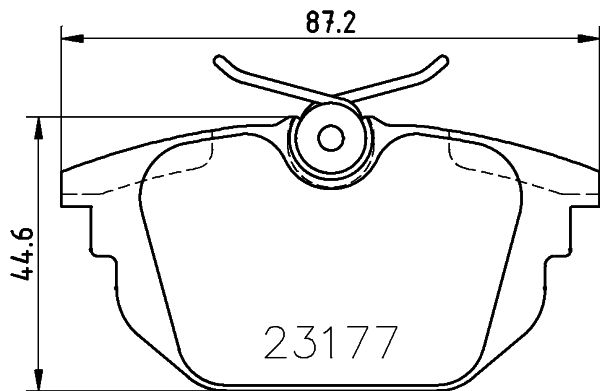 HELLA fékbetétkészlet, tárcsafék 8DB 355 018-371