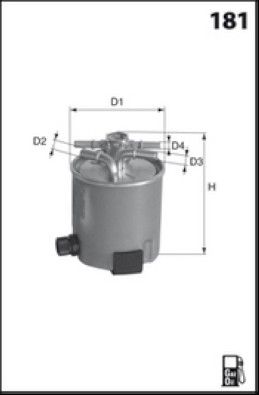MISFAT Filtre à carburant M616