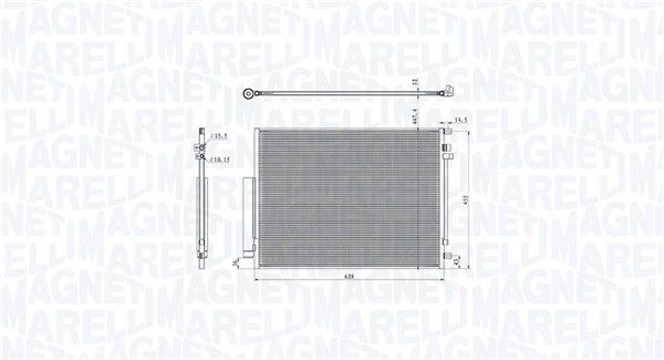 MAGNETI MARELLI kondenzátor, klíma 350203104400