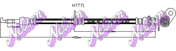 KAWE fékcső H7771