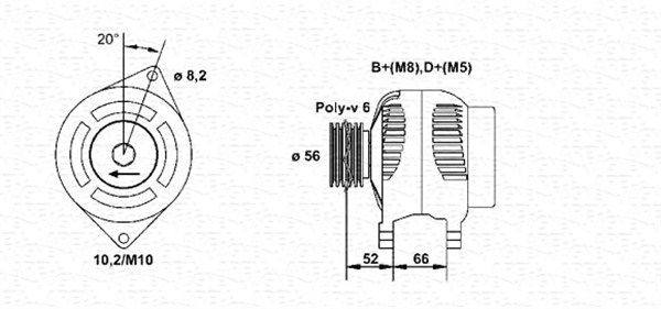 MAGNETI MARELLI generátor 943356568010