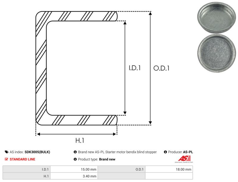 AS-PL SDK3005(BULK) Repair Kit, starter