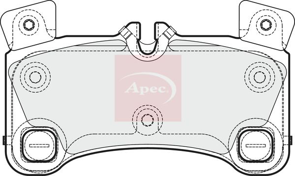 APEC Brake Pad Set, disc brake PAD1671
