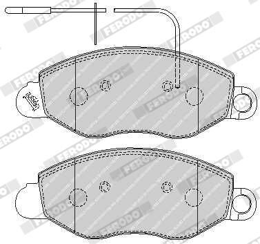 FERODO FVR1616 Brake Pad Set, disc brake