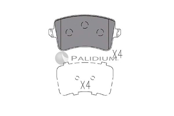 ASHUKI by Palidium fékbetétkészlet, tárcsafék P1-1149