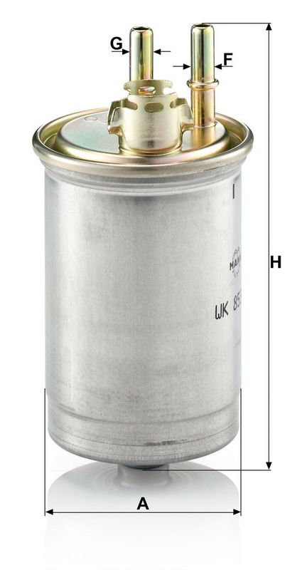 Kütusefilter, MANN-FILTER WK 853, 7