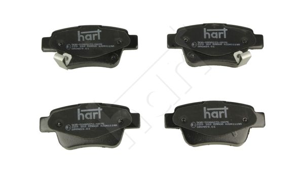 комплект спирачно феродо, дискови спирачки HART