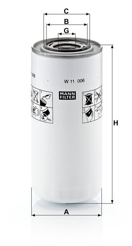 MANN-FILTER W11006 Oil Filter