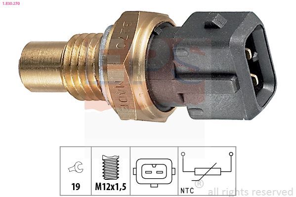 Sensor, temperatura del refrigerante
