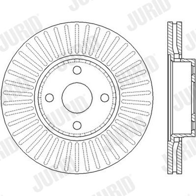 Гальмівний диск, Jurid 562436JC