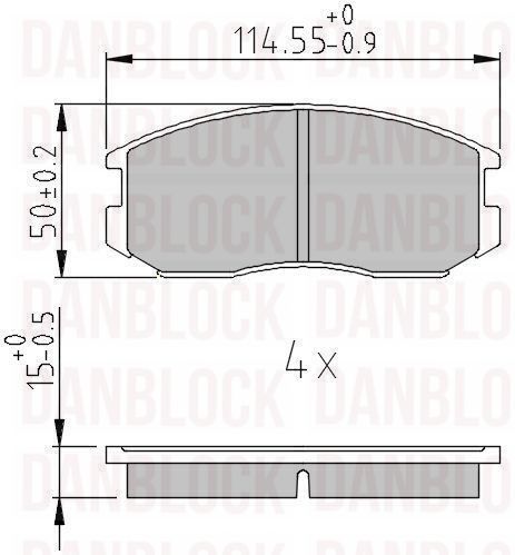 DANBLOCK Remblokkenset, schijfrem