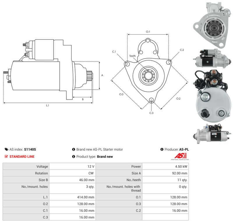 AS-PL S1140S Starter