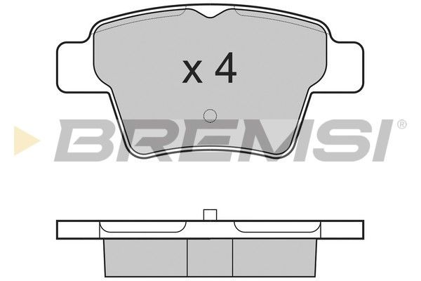 тормозные колодки зад. Peugeot 207/307/Citroen C4 06- (Bosch)