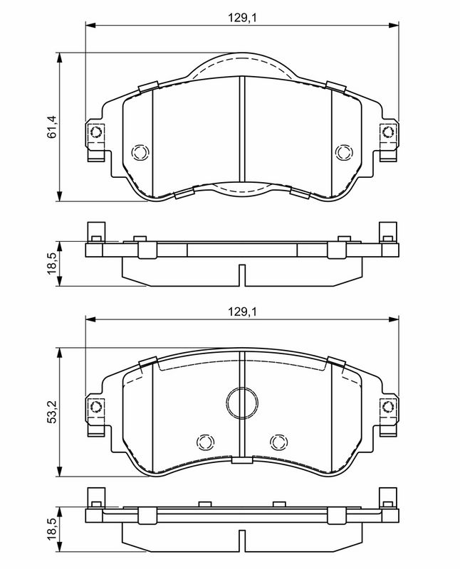 BOSCH 0986494690 Brake Pad Set, disc brake