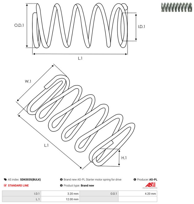 AS-PL SDK0035(BULK) Repair Kit, starter