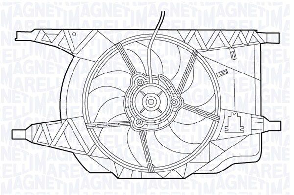 MAGNETI MARELLI ventilátor, motorhűtés 069422536010