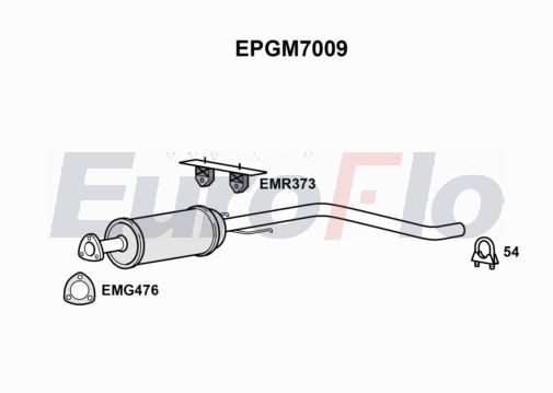 EuroFlo Soot/Particulate Filter, exhaust system EPGM7009