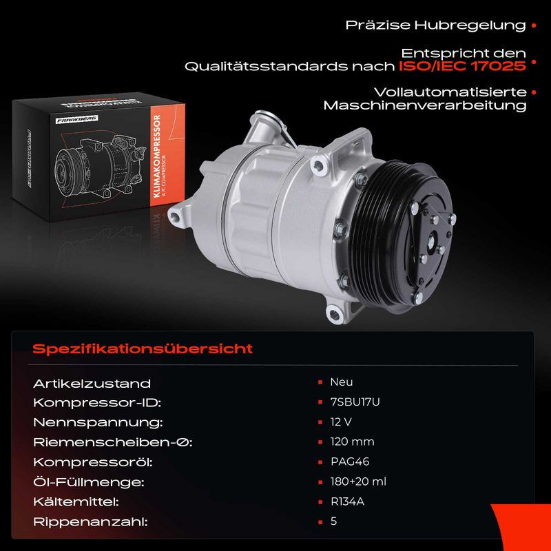 Frankberg 5481FB0030975 Compressor, air conditioning