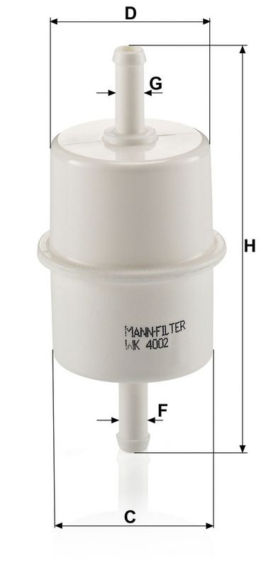Kütusefilter, MANN-FILTER WK 4002