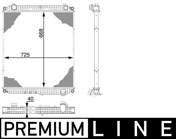 Product Image - Radiateur - CR100000P - MAHLE