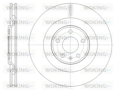 Гальмівний диск, Woking D61775.10