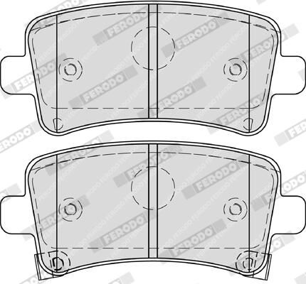 FERODO FDB4252 Brake Pad Set, disc brake