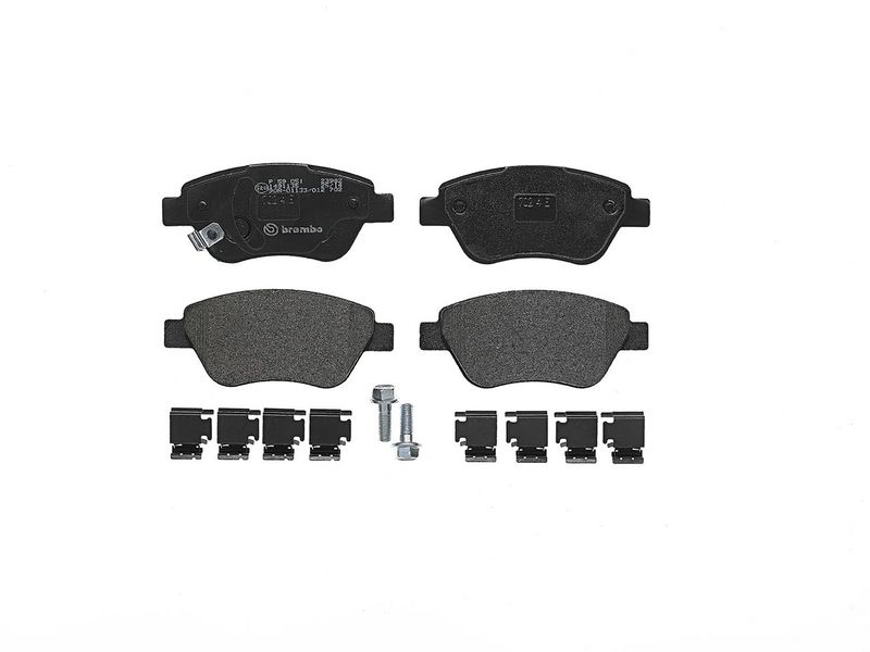 комплект спирачно феродо, дискови спирачки BREMBO