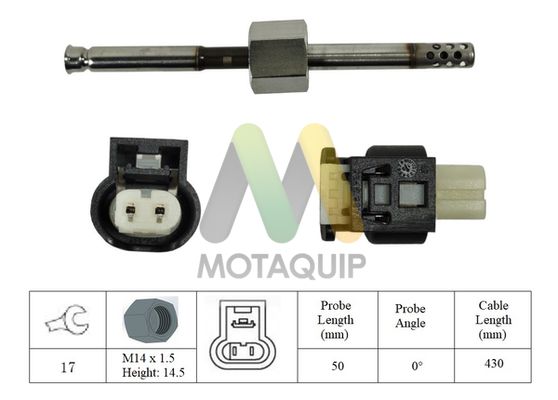 MOTAQUIP Érzékelő, kipufogógáz-hőmérséklet LVET398