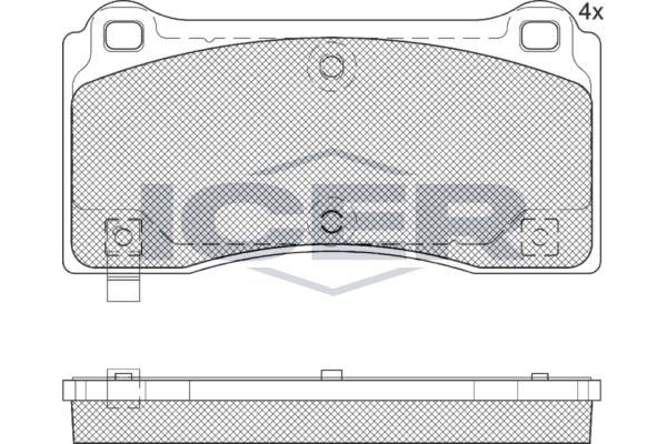 ANDEL 182406 - Brake Pad Set, disc brake