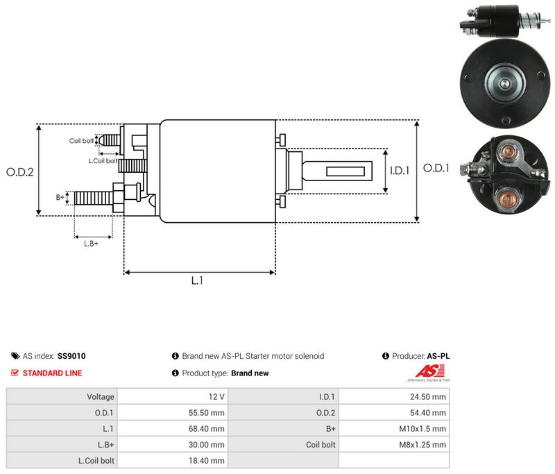 Magnetlülitus, starter, AS-PL SS9010