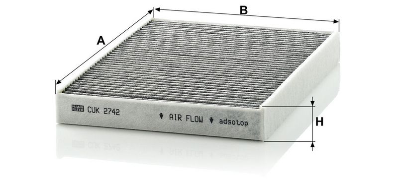 Filter, salongiõhk, MANN-FILTER CUK 2742