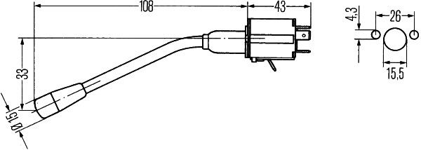 HELLA 6BA 001 539-001 Direction Indicator Switch