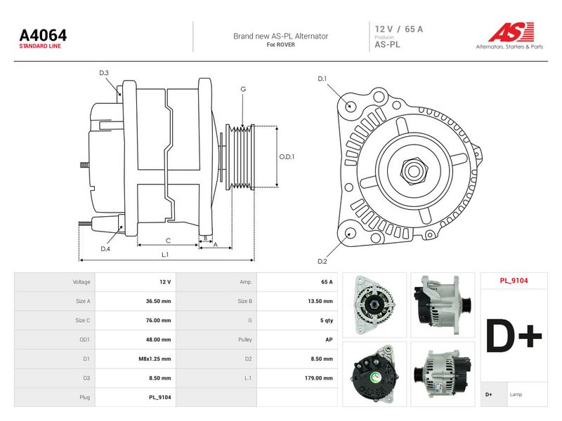 Generaator, AS-PL A4064