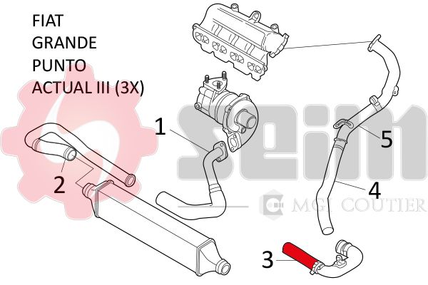 SEIM 981215 Charge Air Hose
