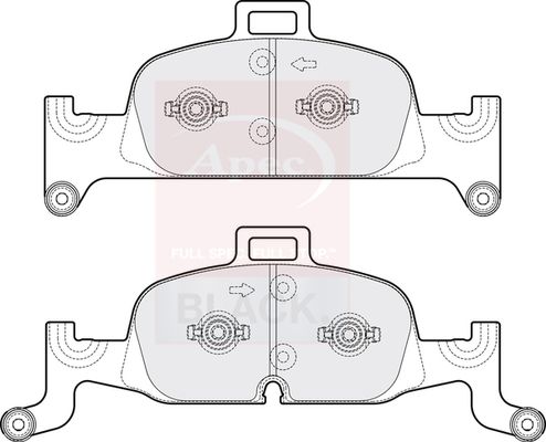 APEC Brake Pad Set, disc brake PAD2133B