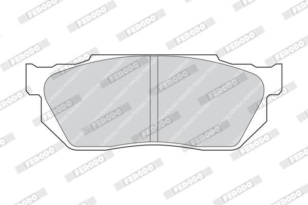 BREMSBELAGSATZ SCHEIBENBREMSE FERODO FDB300 1