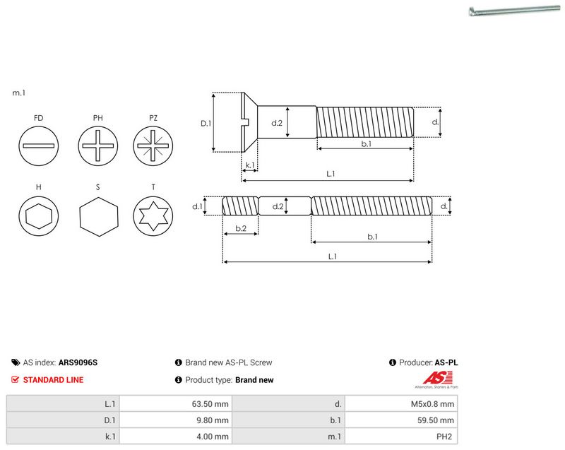 AS-PL ARS9096S Repair Set, alternator