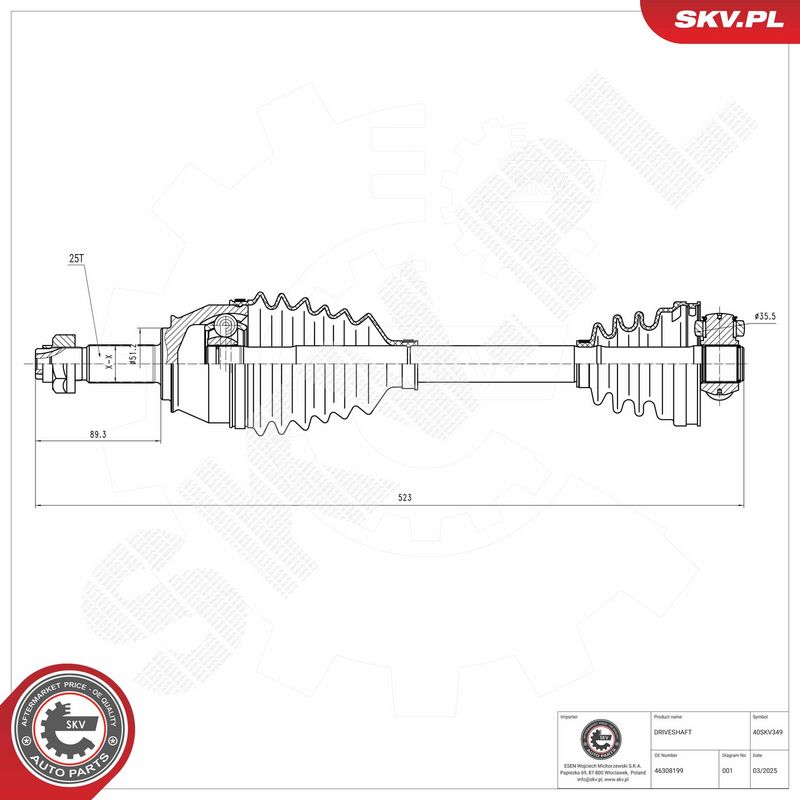Veovõll, ESEN SKV 40SKV349