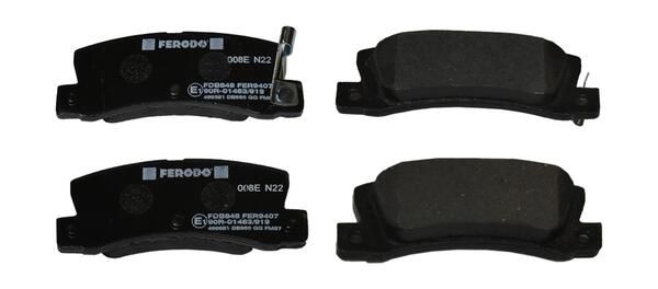 FERODO FDB848 Brake Pad Set, disc brake