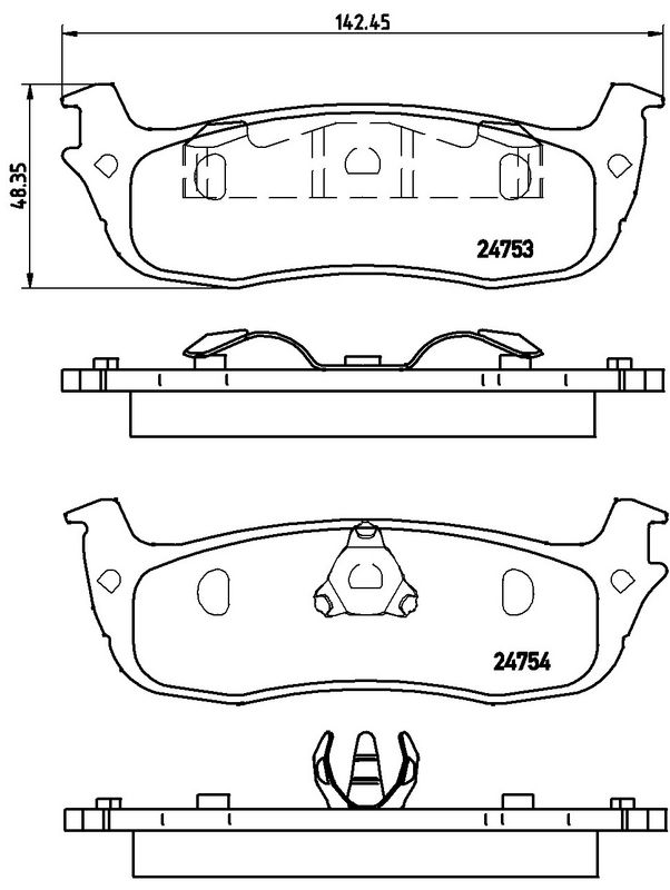 BREMBO P24083 Brake Pad Set, disc brake