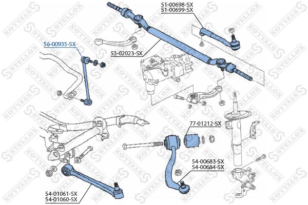 STELLOX 56-00935-SX Link/Coupling Rod, stabiliser bar