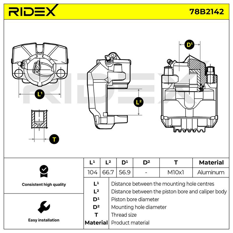 спирачен апарат RIDEX