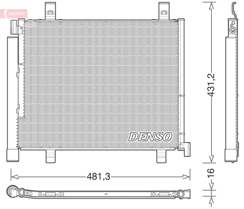 DENSO kondenzátor, klíma DCN32023