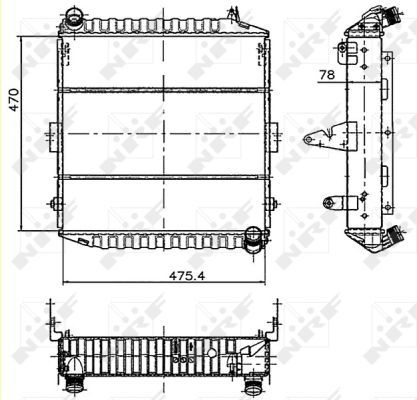 NRF 50473 Radiator, engine cooling