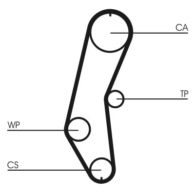 CONTINENTAL CTAM Fogasszíj CT666