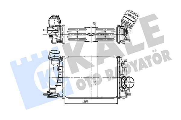 KALE OTO RADYATÖR 375810 - Charge Air Cooler