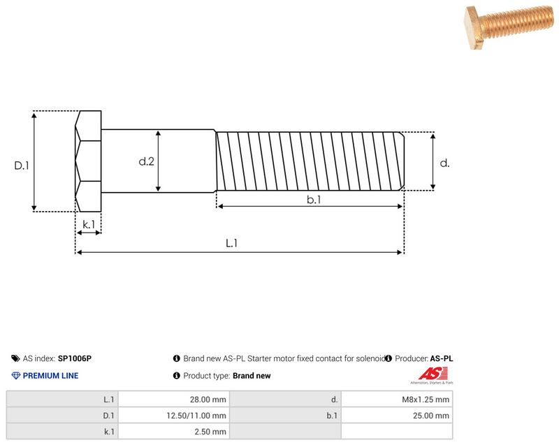 AS-PL SP1006P Repair Kit, starter