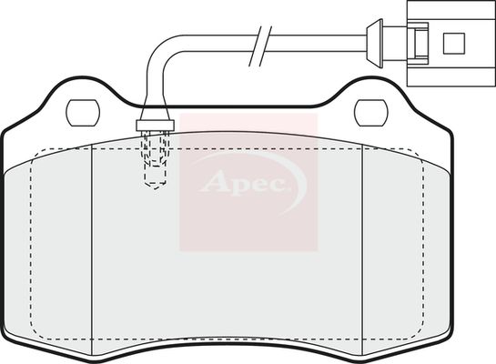 APEC Brake Pad Set, disc brake PAD1374