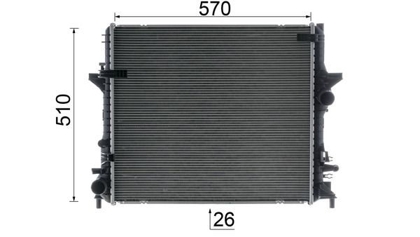 MAHLE CR 1930 000P Radiator, engine cooling