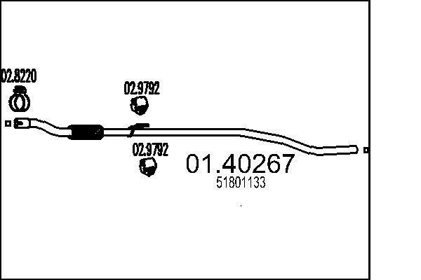 Вихлопна труба, Mts 0140267
